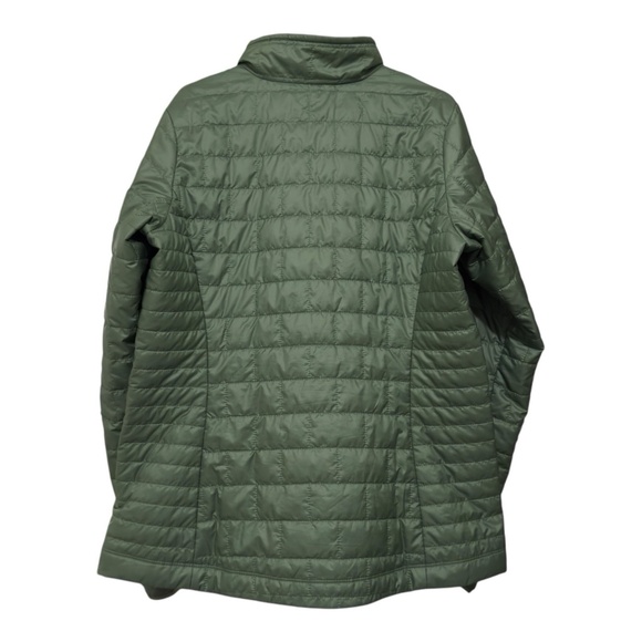 Patagonia Nano Puff Jacket Womens Large Green Primaloft Full Zip Outdoor Hiking - Picture 2 of 8